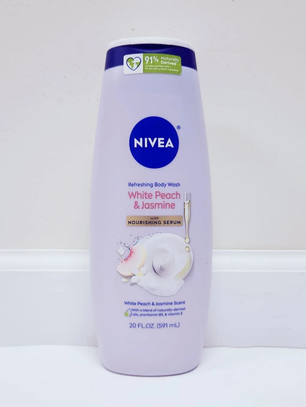 🔮3/$15 Nivea Refreshing Body Wash with Nourishing Serum White Peach & Jasmine